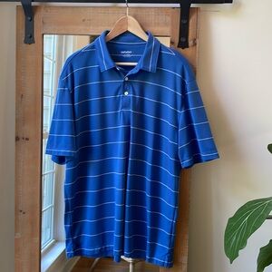 UNTUCKit Axios Wide Stripe Polo Shirt Size XL